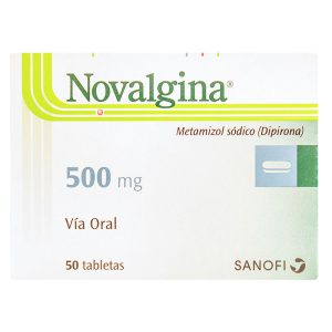 NOVALGINA 500 MG 50 TBS