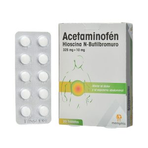 ACETAMINOFEN+HIOSCINA 20 TBS MP