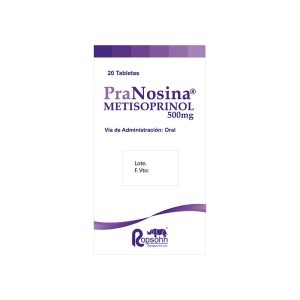 PRANOSINA 500 MG 20 TABLETAS (3%+)