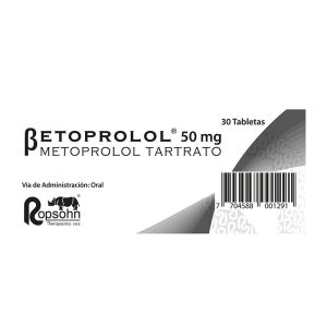 Betoprolol 50 Mg 30 Tabletas (M)12180