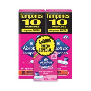 2 Tampones Nosotras Digital S?per 10 + Mini 5 Ahorro Precio Especial