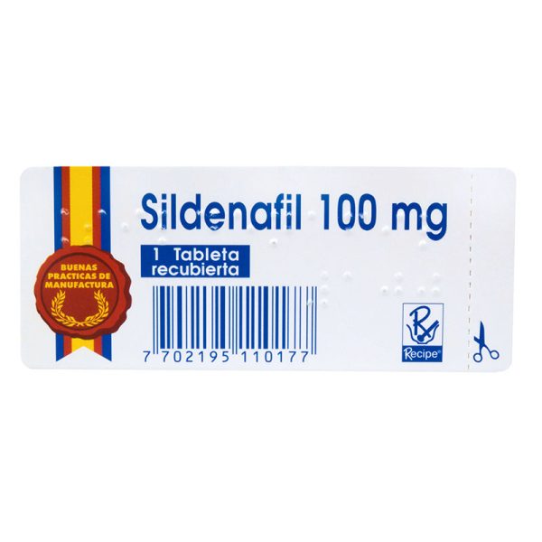 SILDENAFIL 100 MG 1 TABLETA RC