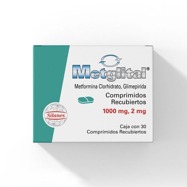 Metglital 2/1000 Mg 30 Tabletas