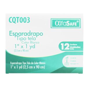 Esparadrapo Tela Alfa Blanco 1X1 12 Uds