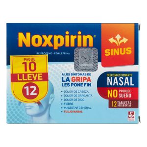 NOXPIRIN SINUS 12 TABLETAS PAG 10 LLE 12