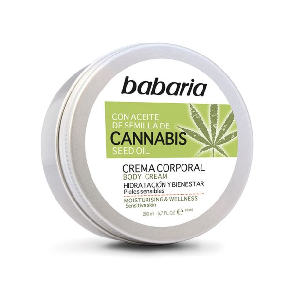 CREMA BABARIA CORPORAL CANNABIS 200 ML