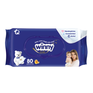 TOALLITAS WINNY GOL AVENA MIEL X 80 UDS