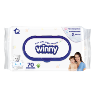 WINNY TOALLITA ALOE 70 UDS